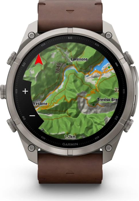 Garmin Fenix 9 Pro inReach 51mm titanium/walnut leather