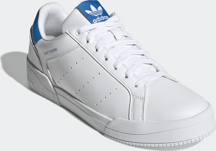 adidas Court Tourino cloud white/core black/shock blue