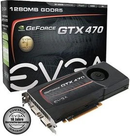 EVGA GeForce GTX 470, 1.25GB GDDR5, 2x DVI, Mini HDMI (012-P3-1470)