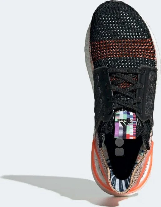 adidas Ultraboost 19 core black/crystal white/solar orange (Damen)