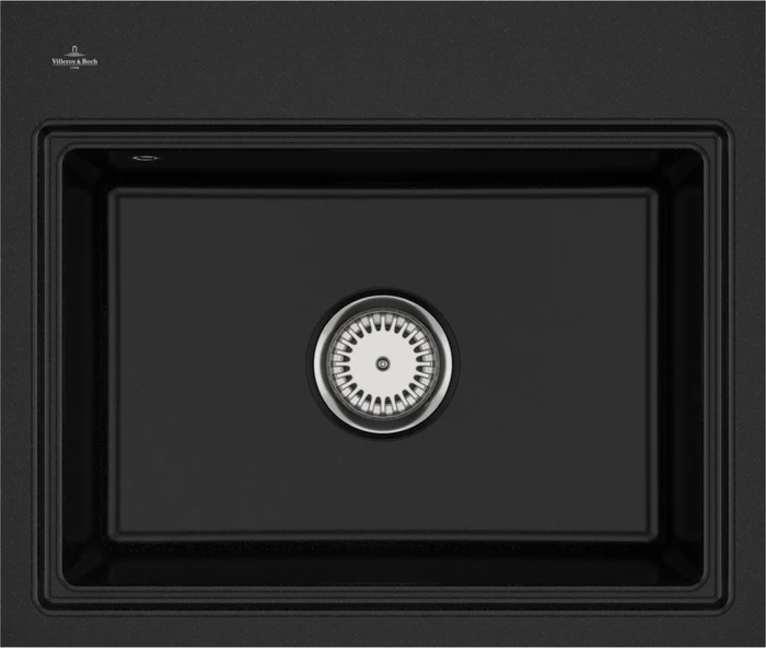 Villeroy & Boch Subway Style 60 S flat flächenbündig Becken mittig chromite