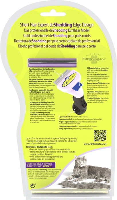 FURminator deShedding Tool für kleine Katzen mit kurzem Fell, Version 1