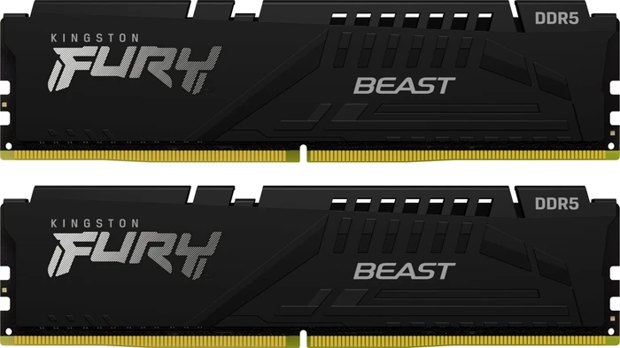 Kingston FURY Beast schwarz UDIMM 64GB Kit, DDR5-5200, CL40-40-40, 1RX8
