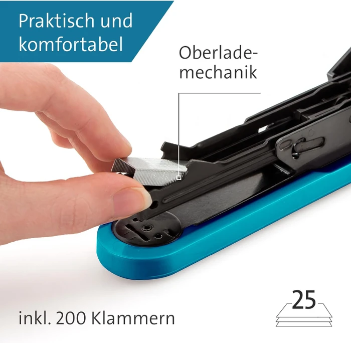 Novus B 2 Color ID 2.0 Hefter, Bright Petrol