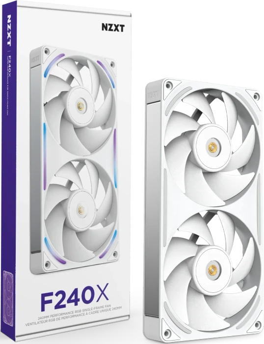 NZXT F Series F280X, weiß, 2x 140mm