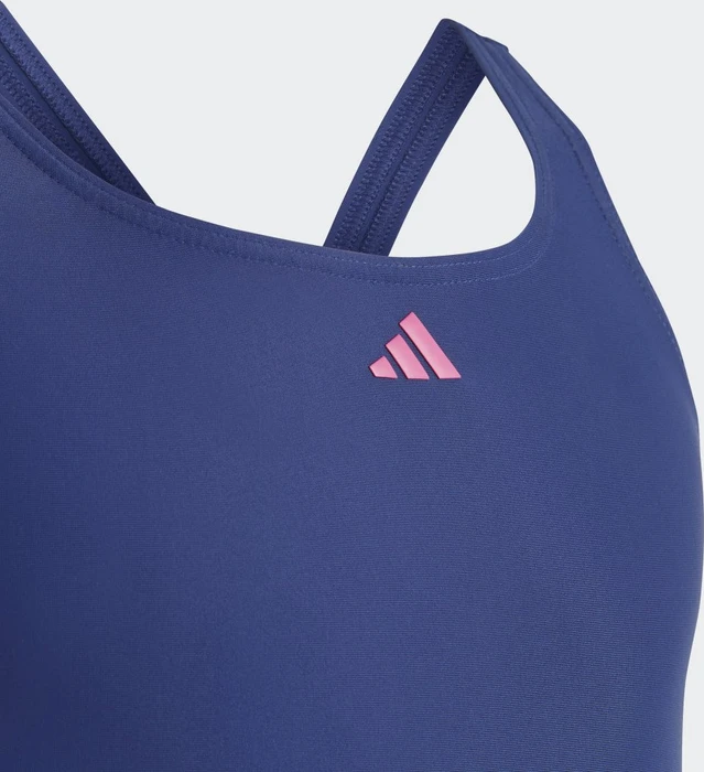 adidas Cut 3-Streifen Badeanzug victory blue/violet fusion/lucid fuchsia (Junior)