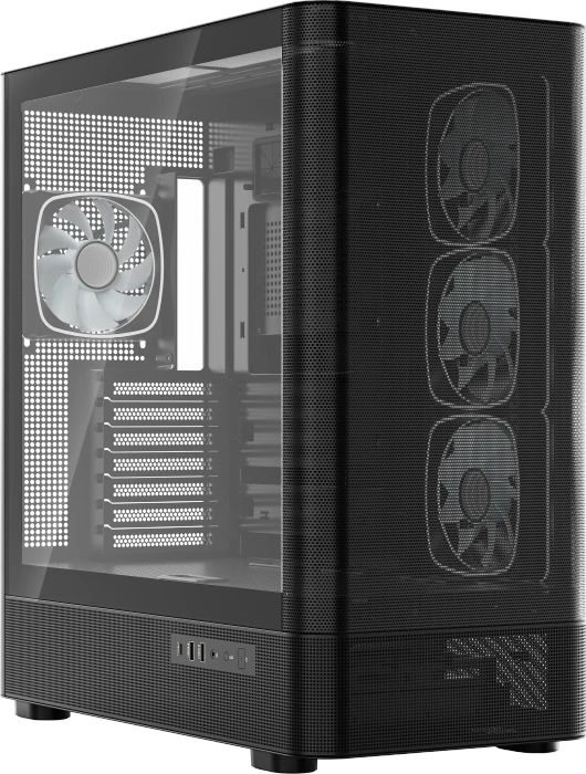 Modecom Volcano AQ300 ARGB Black, Glasfenster