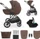 Kinderkraft Prime 3 3in1 Kombi-Kinderwagen braun (KSPRIM03BRW3000)