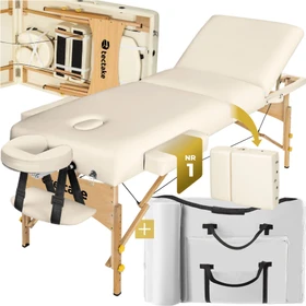 TecTake Massagetisch beige