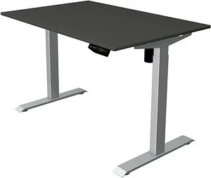Kerkmann Move 1 elektrisch höhenverstellbarer Sitz-Steh-Schreibtisch 120x80cm anthrazit/silber