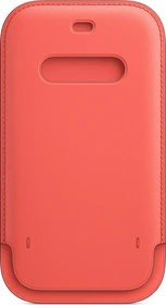 Apple Lederhülle mit MagSafe für iPhone 12/12 Pro zitruspink