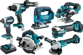 Makita DLX7019TX1 Combo Kit Akku-Maschinenset inkl. Tasche + 2 Akkus 5.0Ah