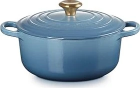 Le Creuset Signature Gusseisen Bräter rund 20cm 2.4l chambray