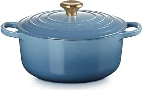 Le Creuset Signature Gusseisen Bräter rund 20cm 2.4l chambray