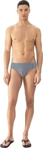 mey Classic Stripe Slip Badehose yacht blue (Herren)