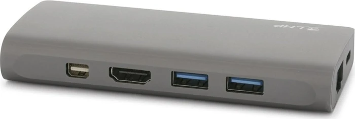 LMP USB-C Travel Dock, 9-Port, USB-C 3.0 [Stecker], space gray