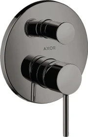 Hansgrohe Axor Starck Wannenmischerarmatur mit Pingriff und Sicherung polished black chrome