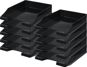 HAN Klassik Papierablage, A4, schwarz, 10er-Pack