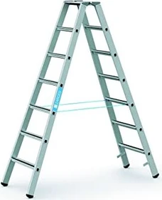 Zarges Saferstep B Alu gebördelt 2-tlg. Stehleiter, 2x 7 Stufen