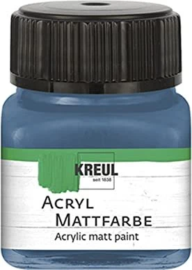Kreul Acryl Mattfarbe, stahlblau, 20ml