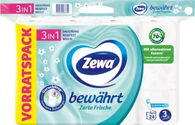 Zewa bewährt Lufterfrischer Toilettenpapier 3-lagig weiß, 24 Rollen