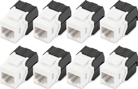 Digitus Keystone Modul RJ-45 Buchse via Verlegekabel Cat6, 8er-Pack