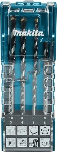 Makita Multibohrer-Sortiment inkl. Werkzeugbox, 8-tlg.