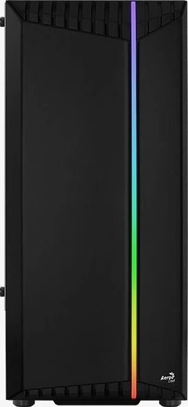 AeroCool Bionic V2, schwarz, Lüfter LED RGB, Glasfenster