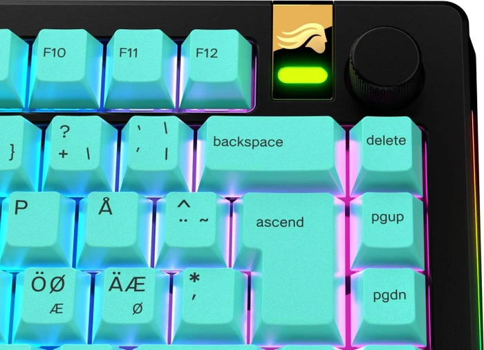 Glorious GPBT Gradient V2 Keycaps, Kunststoff (PBT), Rainforest, grün, 131 Tasten, ISO-ND