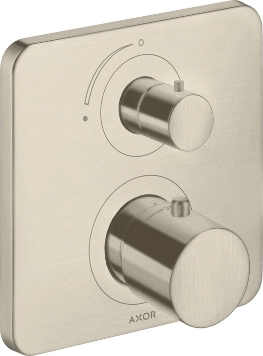 Hansgrohe Axor Citterio M Thermostat mit Absperrventil brushed nickel