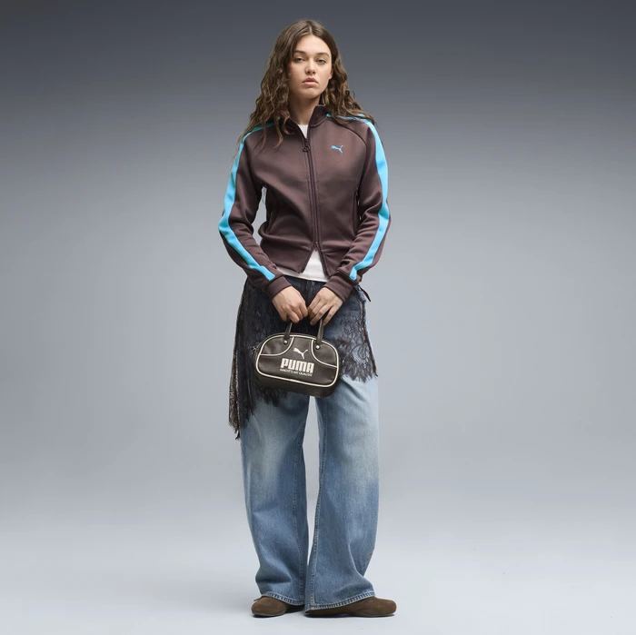 Puma T7 Always On Trainingsjacke rich cocoa/luminousflat blue (Damen)