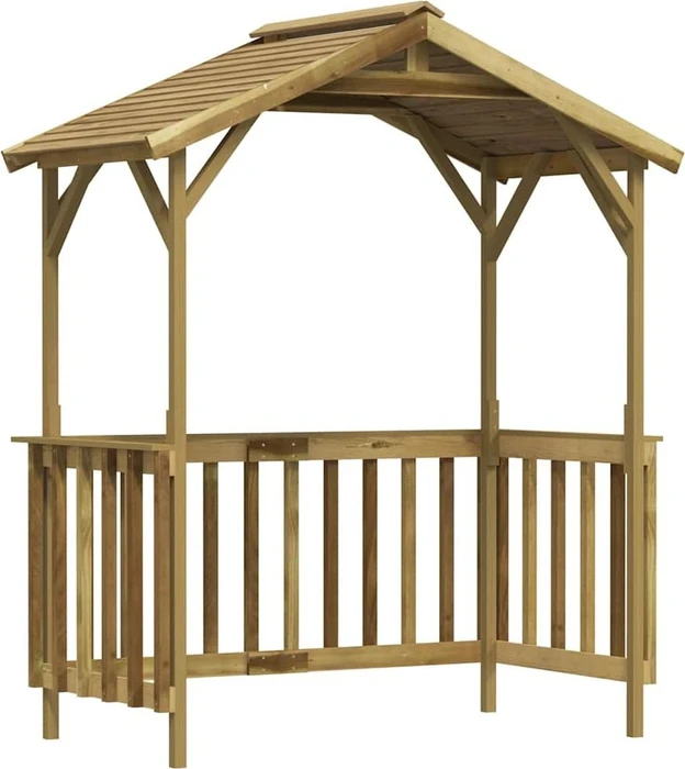 vidaXL Grillpavillon Kiefernholz Imprägniert 163.5x93x210cm (315390)