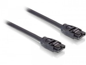 DeLOCK SATA 6Gb/s Kabel schwarz 0.5m, gerade/gerade