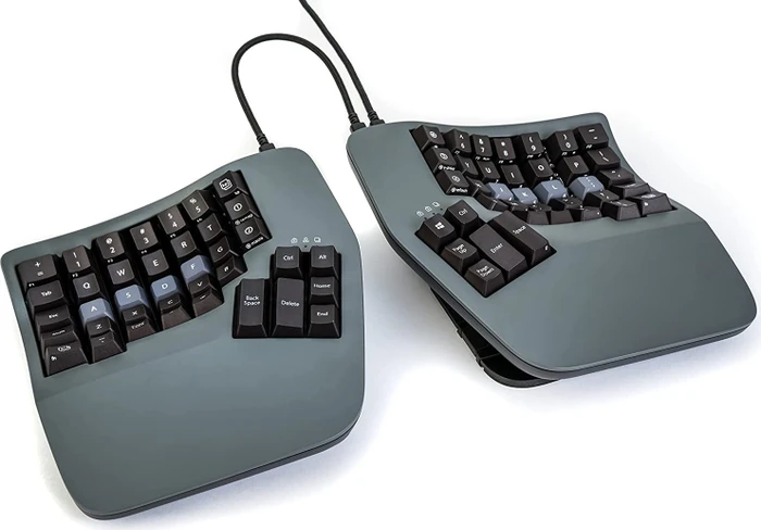 Kinesis Advantage 360 Split Mechanical Keyboard, grau/schwarz, Gateron BROWN, USB, US