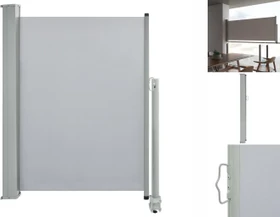 vidaXL Ausziehbare Seitenmarkise 300x100cm grau