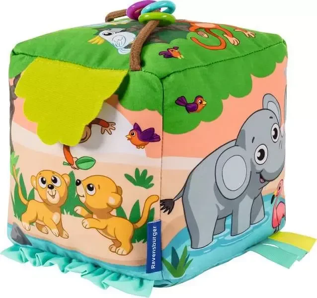 Ravensburger play+ Motorik-Musik-Spiel-Würfel: Wilde Tiere