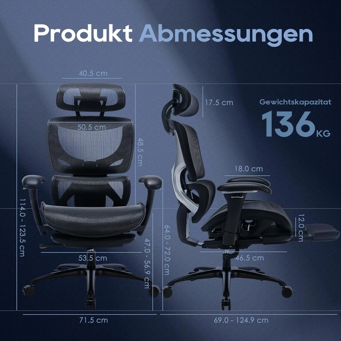 Colamy Aerix Bürostuhl, schwarz