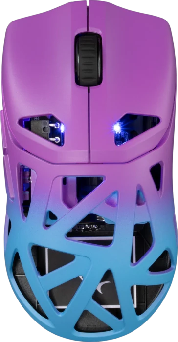 White Shark Dagonet Wireless Gaming Mouse, blau/violett, USB
