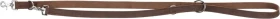 Trixie Rustic Fettleder-Verlängerungsleine, L-XL, 2m, Dunkelbraun