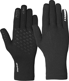 GripGrab Waterproof Knitted Thermal Fahrradhandschuhe schwarz