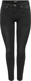 ONLY Skinny Mid Wauw Jeans washed black (Damen)