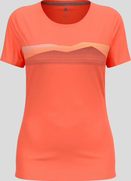 Odlo F-Dry Funktionsshirt kurzarm living coral (Damen)