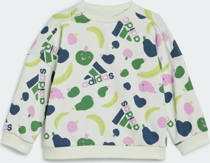 adidas Essentials Allover Print Trainingsanzug crystal jade/preloved ink (Junior)