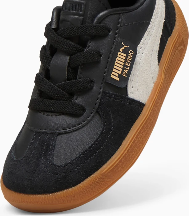 Puma Palermo Leather puma black/feather gray/gum (Junior)