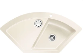 systemceram Mera Eck Einbau Becken rechts magnolie
