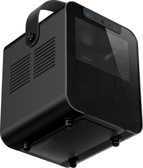 Jonsbo Jonsplus BO 100, schwarz, Glasfenster, Mini-ITX