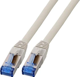 EFB Elektronik TPE Superflex Patchkabel, Cat7/Cat6a, S/FTP, RJ-45/RJ-45, 0.5m, grau