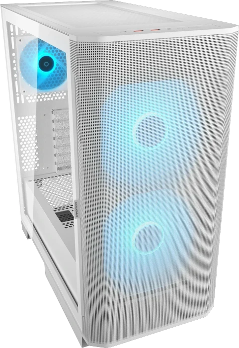 Cougar Airface Flo RGB, weiß, Glasfenster