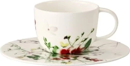 Rosenthal Brillance Bone China Fleurs Sauvages Espressotasse mit Untertasse, 2-tlg.