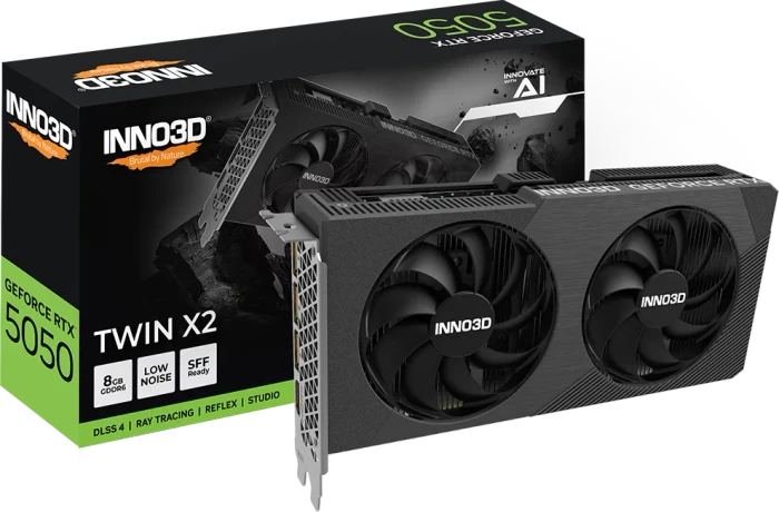 INNO3D GeForce RTX 5050 Twin X2, 8GB GDDR6, HDMI, 3x DP